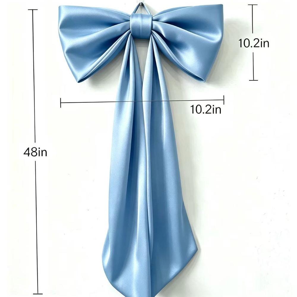 Satin Wall Bow Decor 48 x 24 Inch Fireplace Bow Decor New Decorative Bow Fireplace Decoration