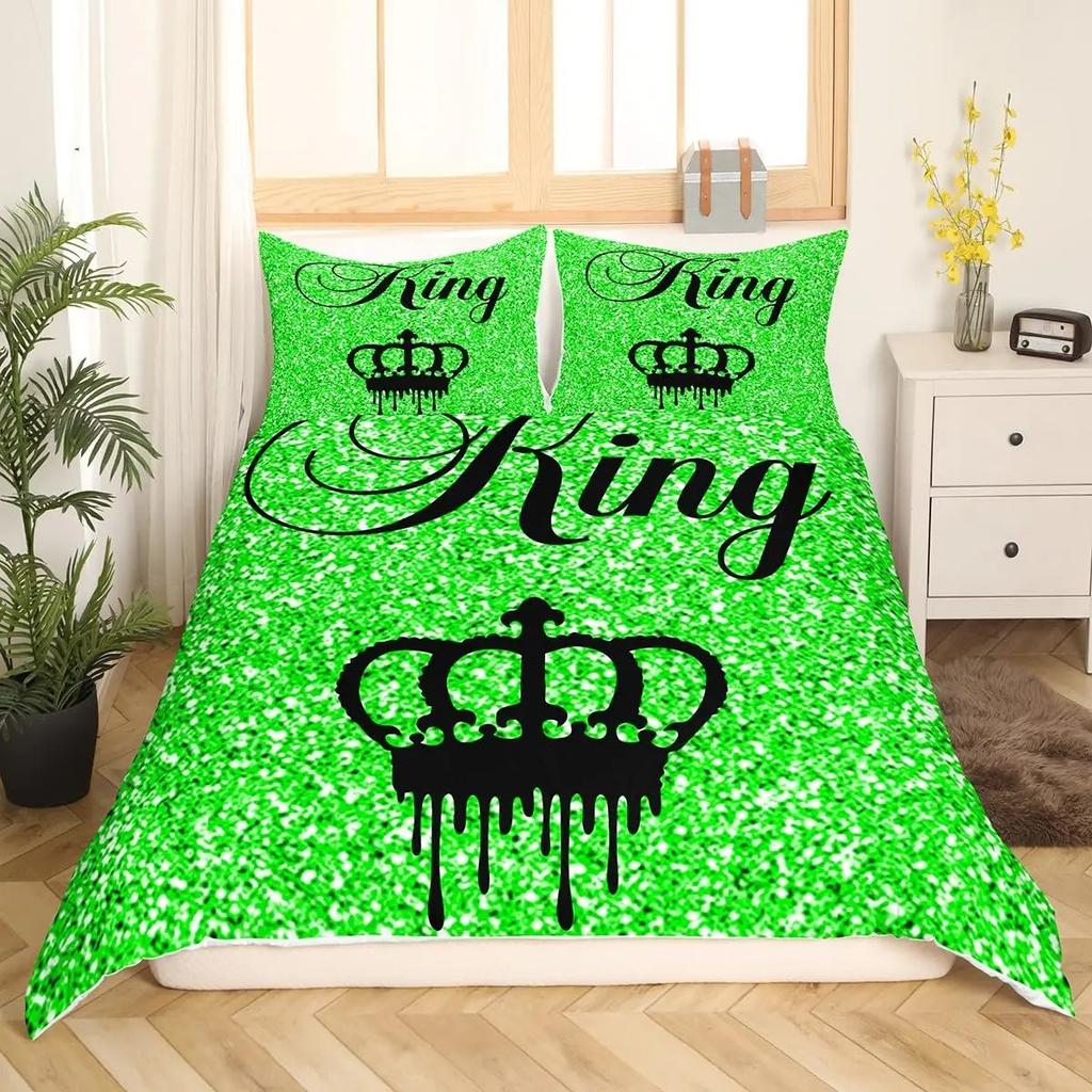 Современный пододеяльник King Crown Twin Black Pink Комплект постельного белья для женщин и взрослых Пара Одеяло Покрывало для девочек День святого Валентина Одеяло Покрывало
