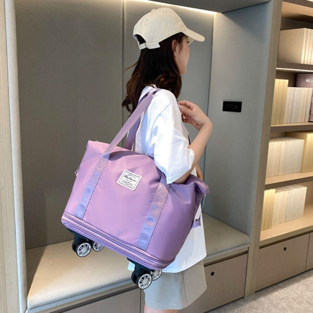 Складная дорожная сумка-тоут из ткани Оксфорд, спортивная сумка для хранения багажа, сумка для спортзала на колесах, для работы