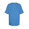 Ladies Summer Solid Color Short Sleeve Ruffle Round Neck T-Shirt