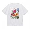 Women's Comfortable Classic T-Shirt Summer Blooms Butterfly Garden Art Print Tee