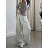 Oversized Women Grey Sweatpants Y2k America Style Retro Baggy Pants Casual Sports Streetwear Hip Hop Trousers Joggers