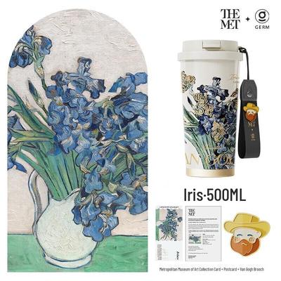 Термостакан Germ Van Gogh Ирисы, с двойными стенками, для двух напитков, 500 мл