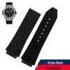 Ремешок для спортивных часов Hublot Fusion Big Bang, полосатый, водонепроницаемый, 13 мм/16 мм/19 мм