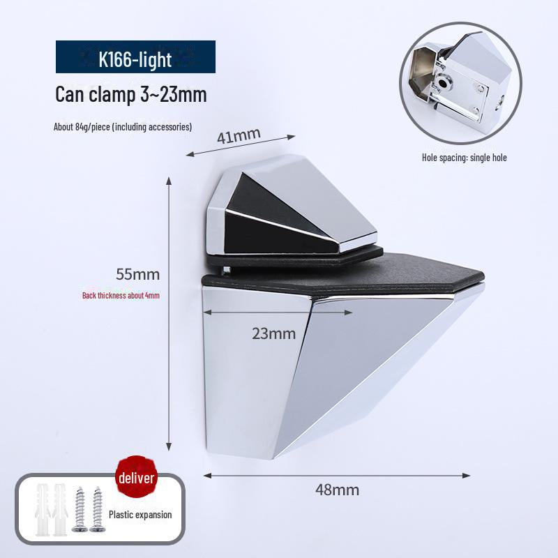 F-образный зажим для стекла Duckbill для ванной комнаты/кухни