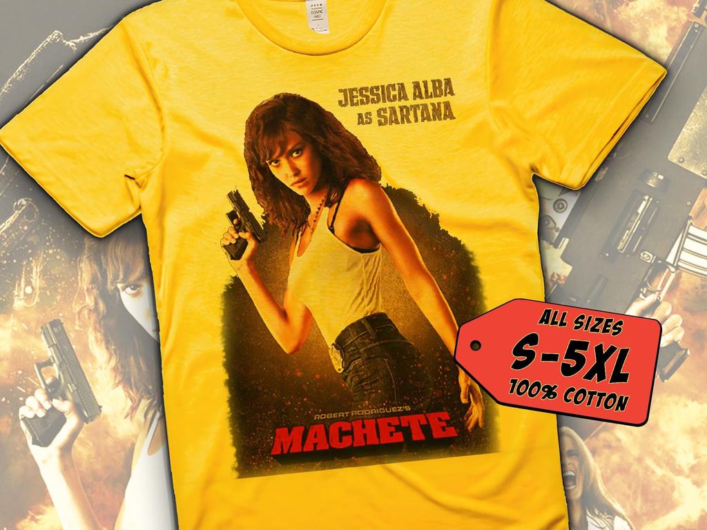 Футболка Machete Kills V23 Винтажная ЖЕЛТАЯ Футболка Цифровая печать DTG Размеры S M L XL 2XL 3XL 4XL 5XL