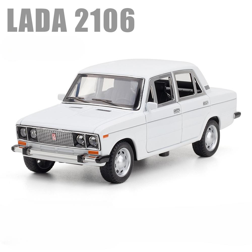 1/24 LADA 2106 литая модель автомобиля литые машины игрушечные машинки со звуком и светом коллекция игрушек для мальчиков подарок на день рождения дети