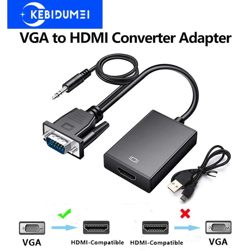 Переходник-конвертер, совместимый с VGA на HDMI