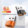 Зарядное устройство USB на Type-C (папа-мама), адаптер для мобильного телефона 6A и конвертер порта USB-C