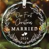 Wedding Gifts 2024 Couple Wedding Gifts Married Couple Gifts Newlyweds Wedding Glass First Christmas Wedding Decorations 2024