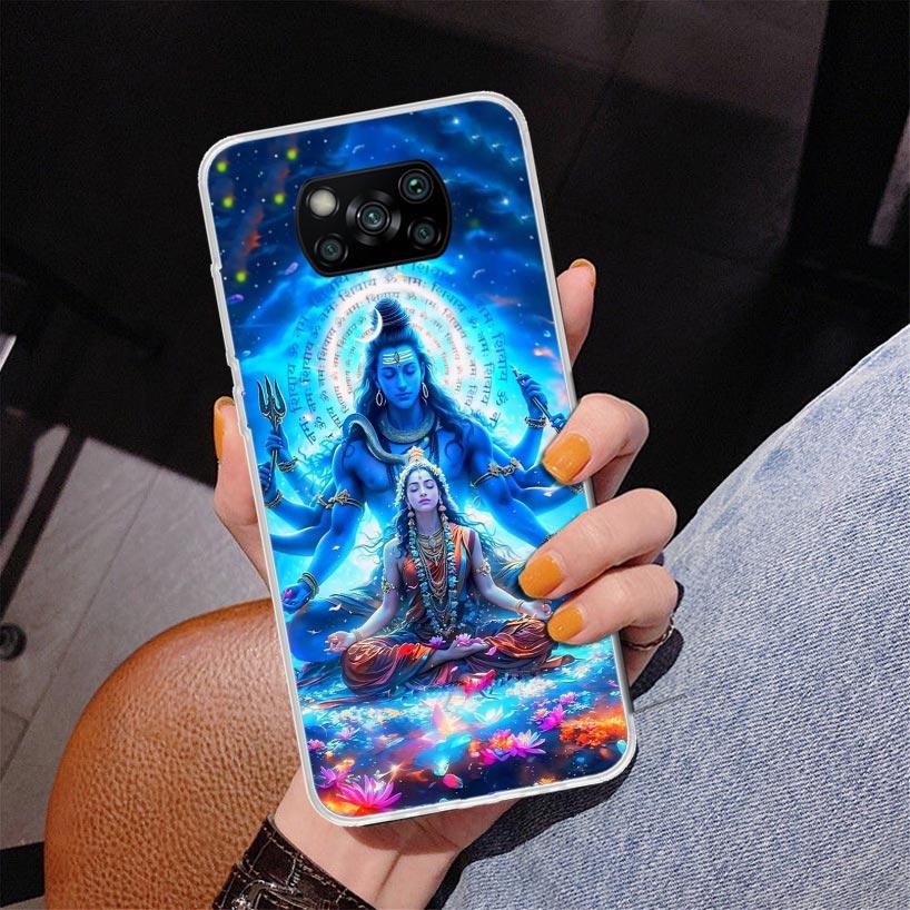 Lord Shiva Hindu God Buddha India Phnoe Case for Xiaomi Poco X5 X6 X7 Pro X4 Gt F7 Ultra M8 M7 Redmi 15C 15 13C 13 12C 12 Unique