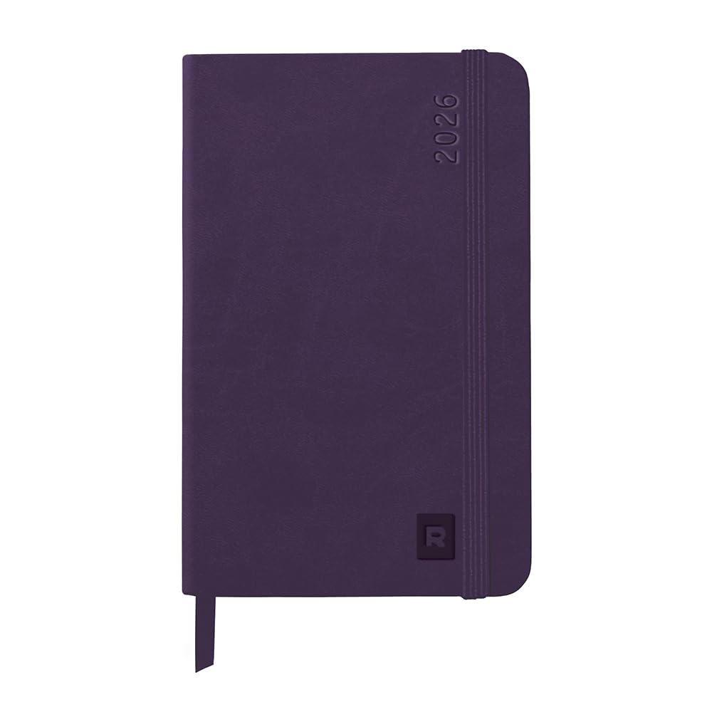 New Color: Rhodia [Starting January 2026] Planner Diary, A6, Weekly Vertical Type, Web Planner Weekly Vertical, Aubergine, Rhodia Cf117323