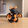 Chic Living Room Ornament 3D Printed Cute Dragon Figurine, Fantasy Statue, Cartoon Animal Desktop Unique Toy for Home Office Desk Decoration, Tabletop