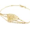 Les Trésors De Lily [J0845] - Gold Plated Bracelet 'Love'