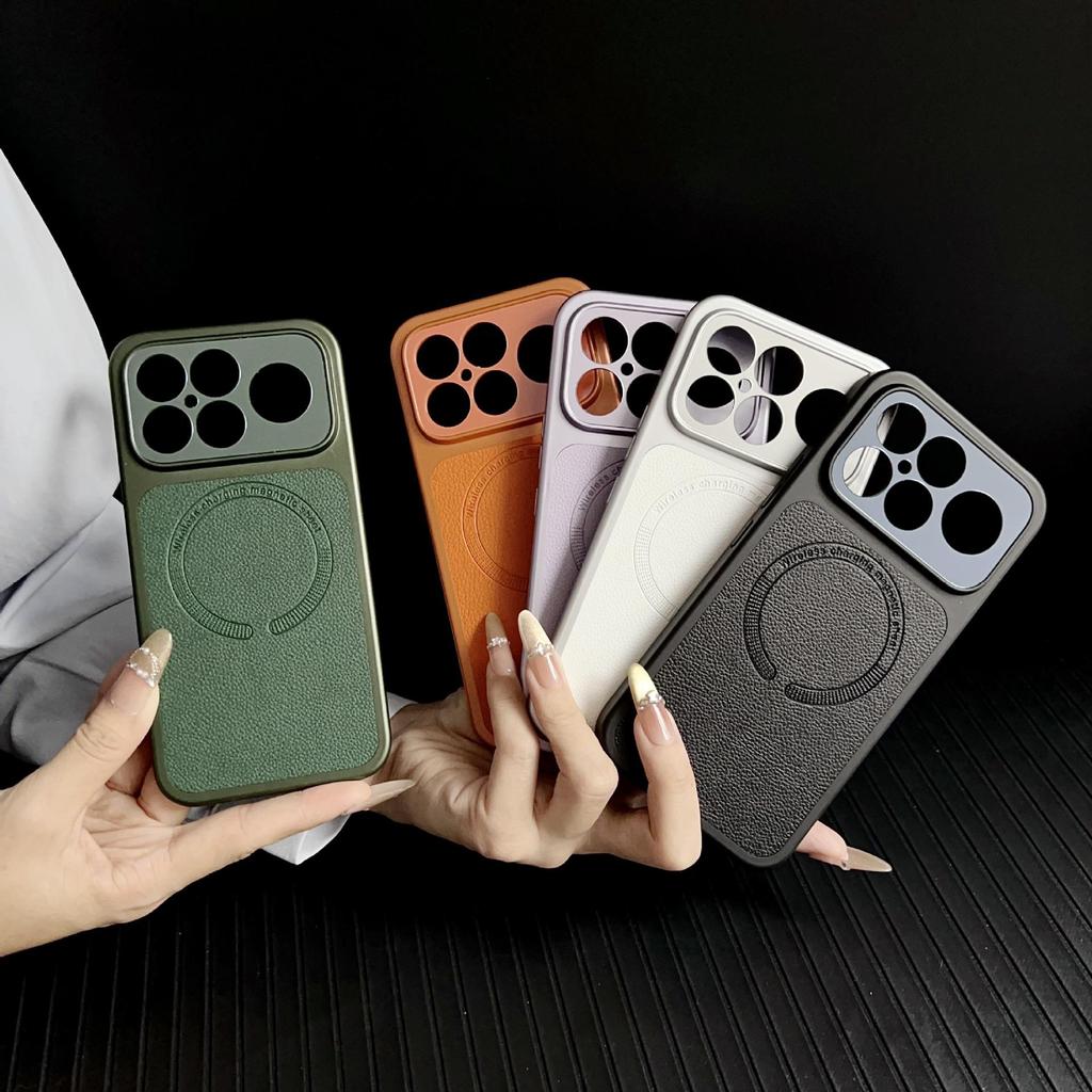 Магнитный чехол из искусственной кожи Honor Magic8Pro - Роскошный с текстурой личи X300Pro Ударопрочный чехол-защита