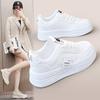 W5517 New Color Matching Spring Color Matching Casual Leather Women's Shoes Thick Bottom Increased Korean Wear-Resistant Breathable Ins