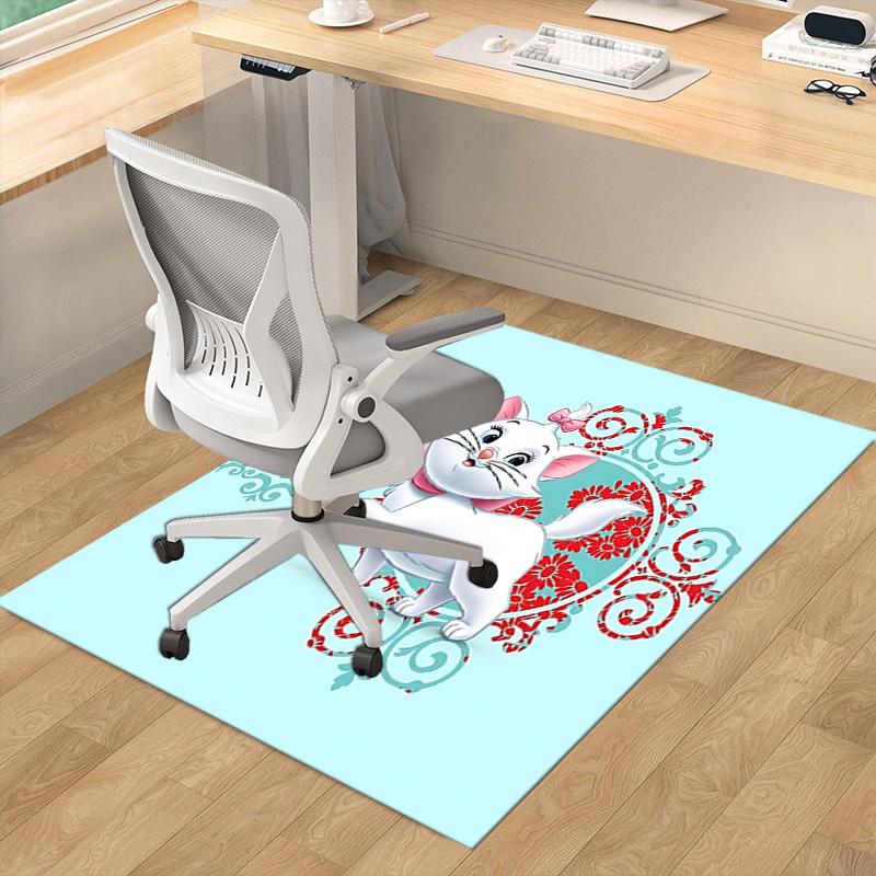 Adorable Cat Illustration Carpet For Playroom Bedroom Living Room Sofa Home Decorkids Game Area Rug Nonslip Floor Mat