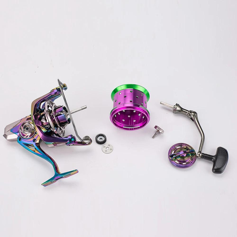 НОВЫЙ Более прочный 18+1BB Рыболовный спиннинговый катушка CNC Алюминиевая шпуля 4.7:Кастинговая катушка с 1 подшипником, морская, для дальнего заброса, цветная, максимальная тормозная сила 25 кг
