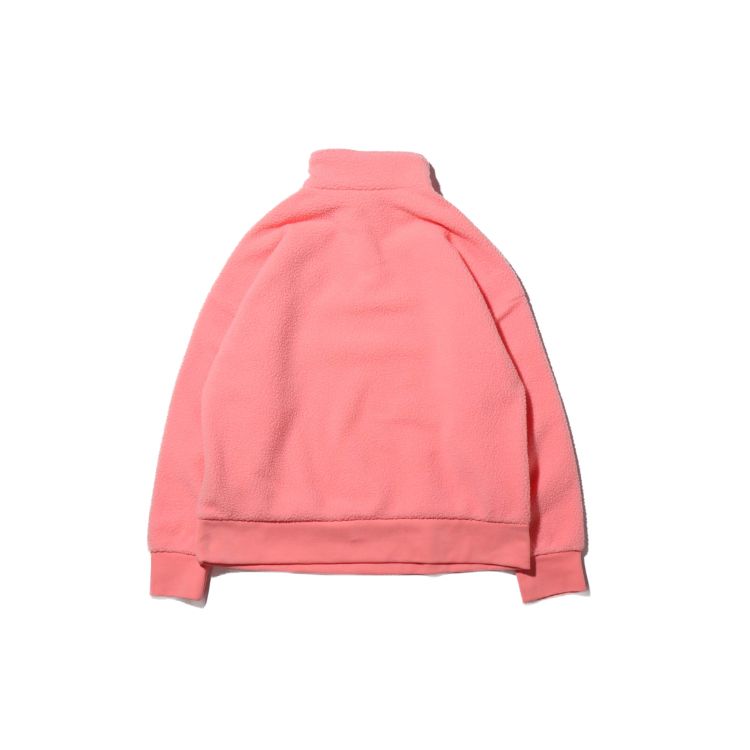 adidas Мужская плюшевая полосатая куртка Originals с молнией на 1/4 розового цвета GK7169