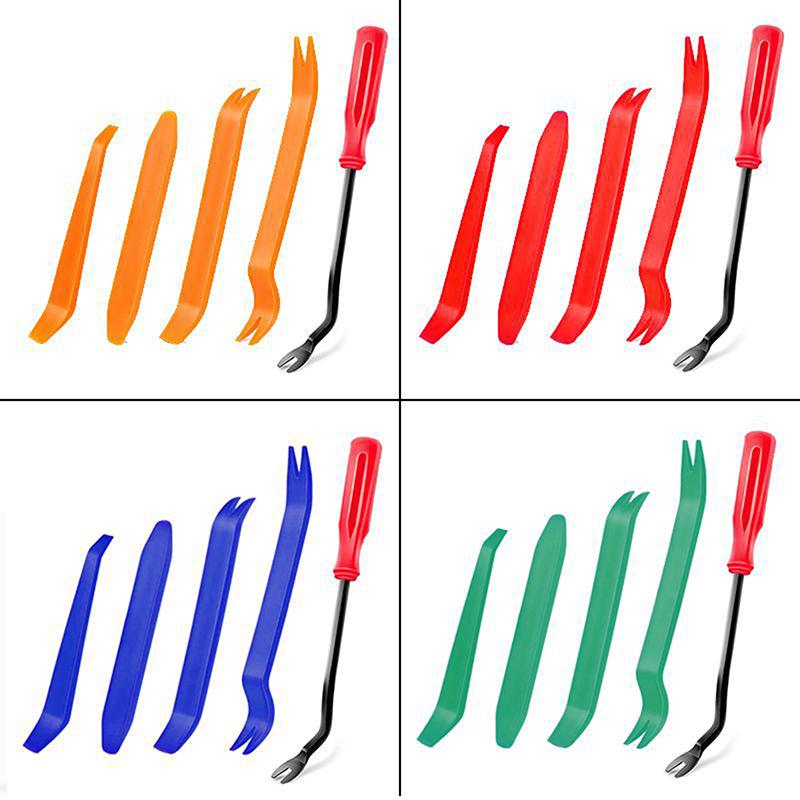 5Pcs/set DIY Accessories Car Buckle Car Audio Disassembly Tool Door Panel Interior Disassembly Driver Pry Bar