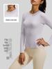 Women's Slim-Fit Long-Sleeve Yoga and Running Top