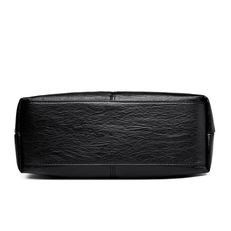 Женская сумка через плечо, большая вместительная сумка для мамы, мягкая кожаная сумка с портмоне, сумка через плечо для женщин