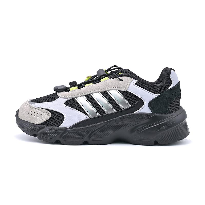 Adidas Crazy Chaos 2000 Breathable Low top Kids' Running Shoes Black White Kids' JQ8615