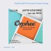 Струны для акустической гитары Orphee QA Высокоуглеродистая сталь Шестигранный сердечник Нанопокрытие Латунная обмотка Части и аксессуары для гитары