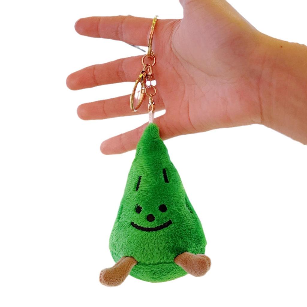 Mini Pine Tree Bag Ornament: Cute Plush Christmas Decoration Keychain