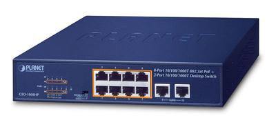 Коммутационный концентратор POE 8/10 портов GSD-1008HP