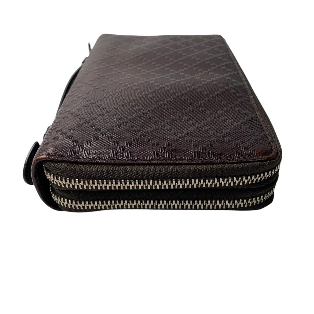 Used GUCCIPurse Brown Leather Mens