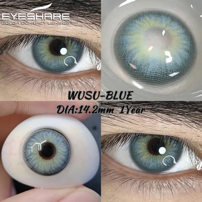 2 шт. контактные линзы натурального цвета для глаз, серые цветные линзы, глаза, красивый зрачок, ежегодный макияж, контактные линзы для зеленых глаз