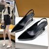 French Pointed Head Shallow Mouth Temperament Versatile Women's Single Shoes Spring and Summer New Fashion Commuter Thin Heel Sandals Women