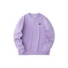 Anta Lifestyle Series Solid Color Round Neck Pullover Fleece Sweatshirt Unisex Sweatshirt Lilac 952348718-4