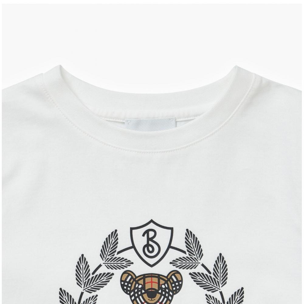 Burberry 8072328 A1464 Thomas Bear Print Kids Short Sleeve Tee