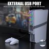 Game Console Cooling Fan with RGB Lighting Low Noise Adjustable USB External Fan Cooler for PS5 Pro/for PS5 Slim