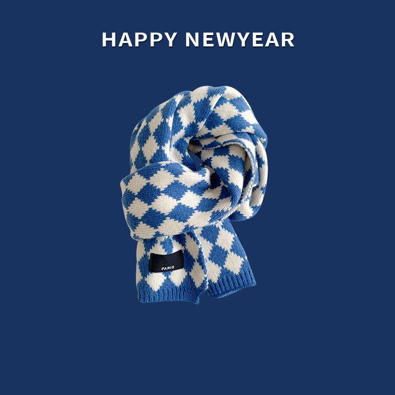 Шарфы нового дизайна в клетку Модельерские шарфы Корейская версия Высококачественный женский зимний шарф