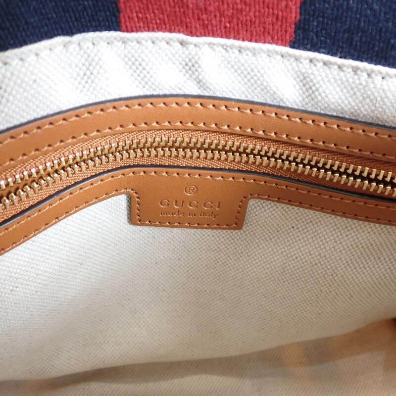 GUCCI  727735 2WAY bag Ivory canvas/leather Women