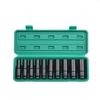 10pcs 1/2 Inch Driver 6-point Impact  Socket Set 10-24 Mm Carbon Steel Tool Set Socket With Hard