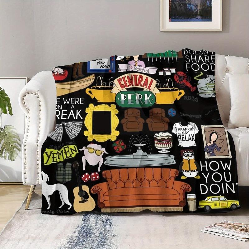 Подарок другу Одеяло Телешоу-Санта-Клаус пришел в большой дом Диван Спальня Фильмы Игры и путешествия Рождественские украшения