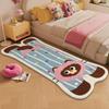 Ковер для спальни Милые пижамные животные Кошка Собака Девочка Декор Прикроватный коврик Коврик для комнаты Мягкий Пушистый Имитация Кашемира Ковер