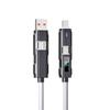 Mobile Phone Cable 2-In-2 66w Pd Fast Charging Usb C To Usb C To Iphone Suitable For Iphone Ipad Huawei Xiaomi Samsung Redmi