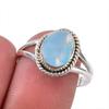 Натуральный австралийский опал драгоценный камень 925 пробы серебро кольцо размер 7.5 b8n60