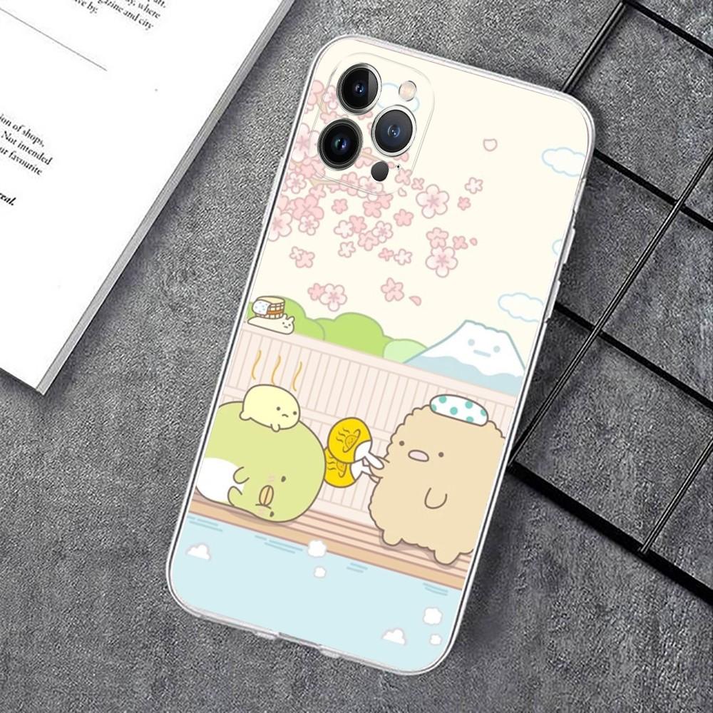Сумикко Гураши милый чехол для телефона для iPhone 15 14 11 12 13 Mini Pro XS Max Cover 6 7 8 Plus X XR SE 2020 Funda Shell
