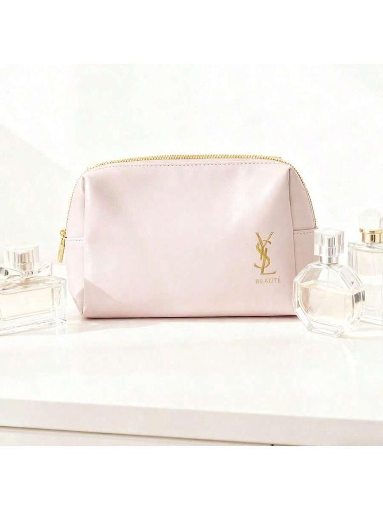 YSL Qixi Ограниченная косметичка - Розовый косметический несессер с эксклюзивной подвеской, романтический подарок