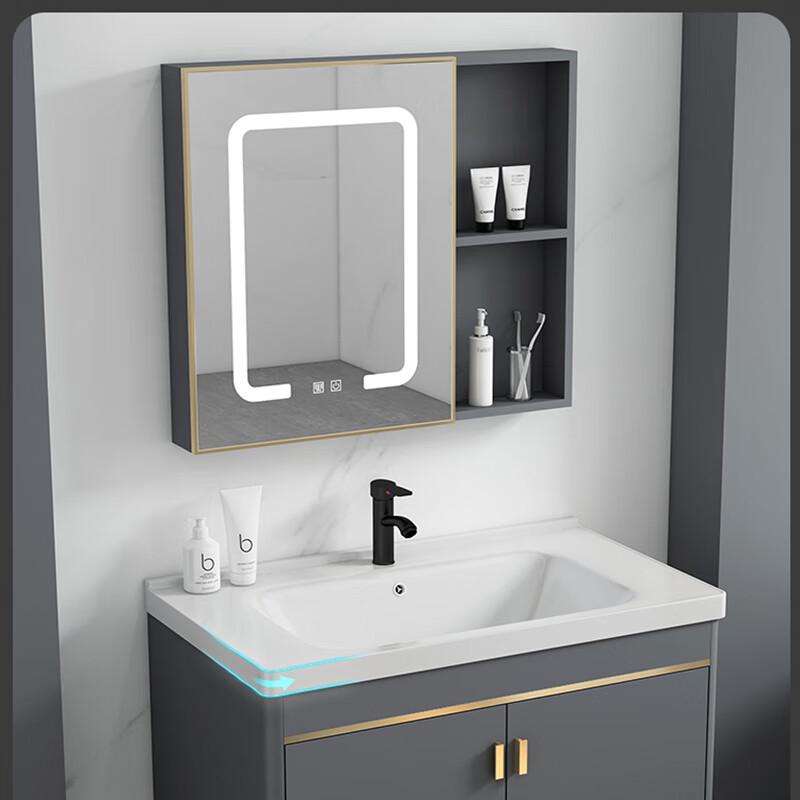 Minimalist 60cm Bathroom Vanity with Ceramic Basin