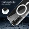 Для Samsung Galaxy S21 S23 S24FE S25 Ultra Plus S25EDGE Прозрачный Кристальный Акриловый Чехол с Магнитами Magsafe для Беспроводной Зарядки Ударопрочный