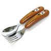 Rilakkuma Spoon Fork Set, Brown, 1 Set