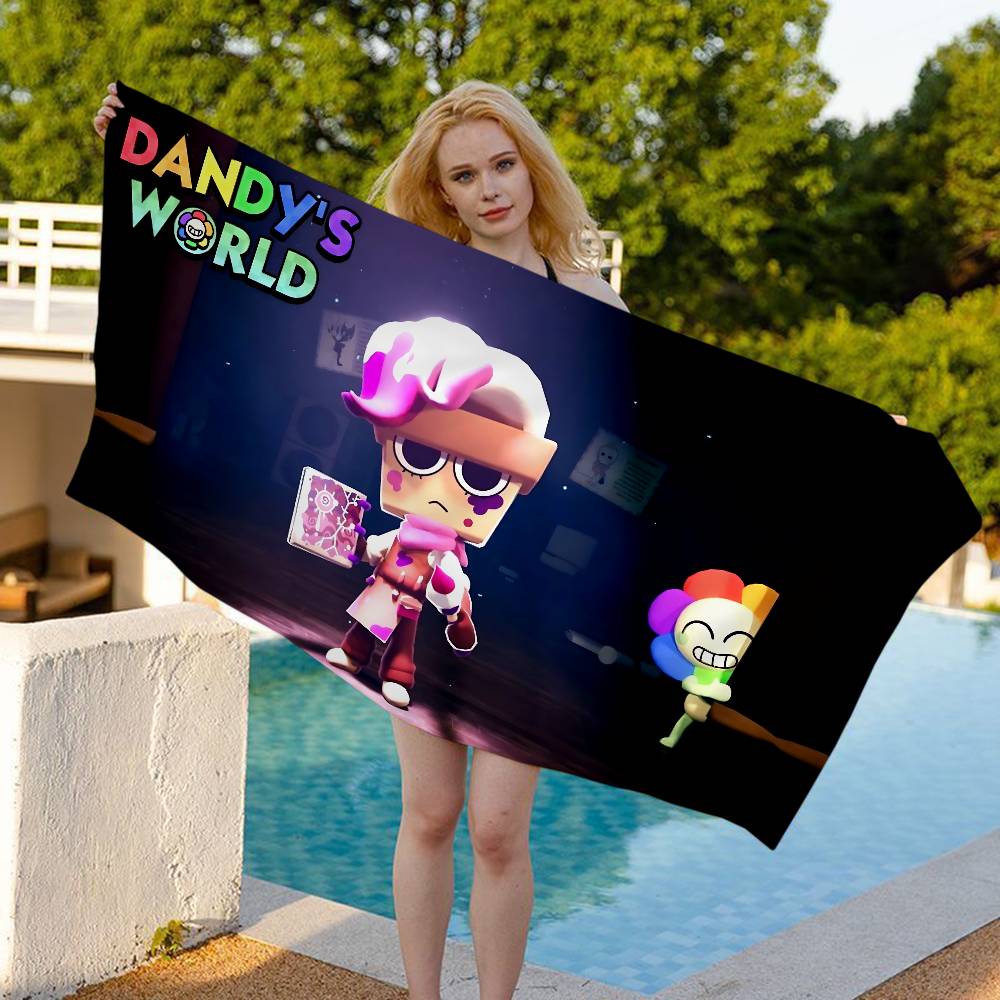 Hot Horror Game Dandys World Microfiber Beach Towel Absorbent Quick dry Soft Yoga Swimming Resort Mountain Climbing Towel