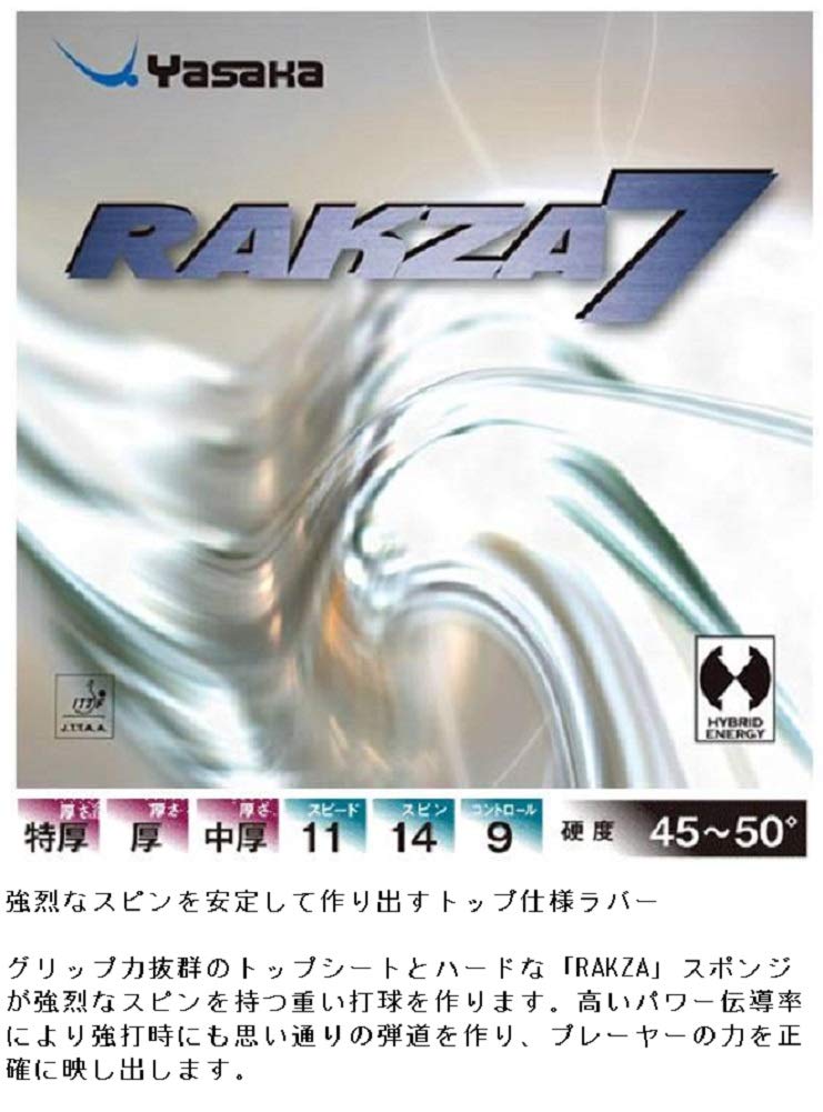 YASAKA Table Tennis Rubber Rakuza 7 20 Medium Thickness B-76